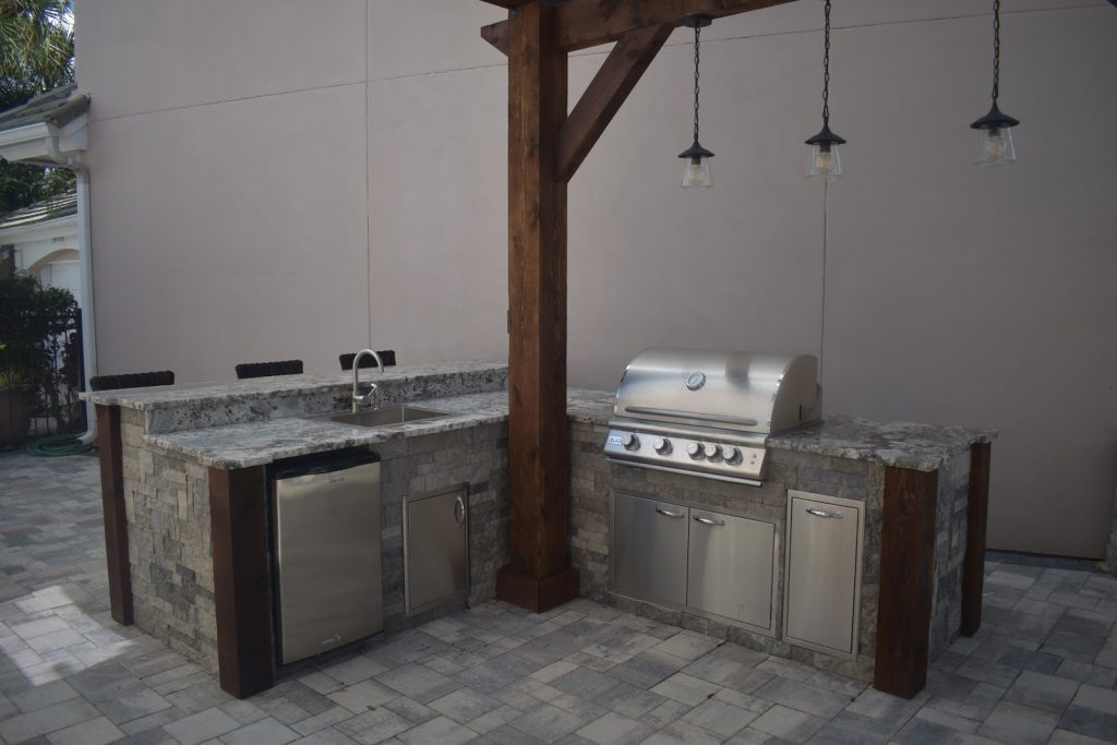 backyard kitchen